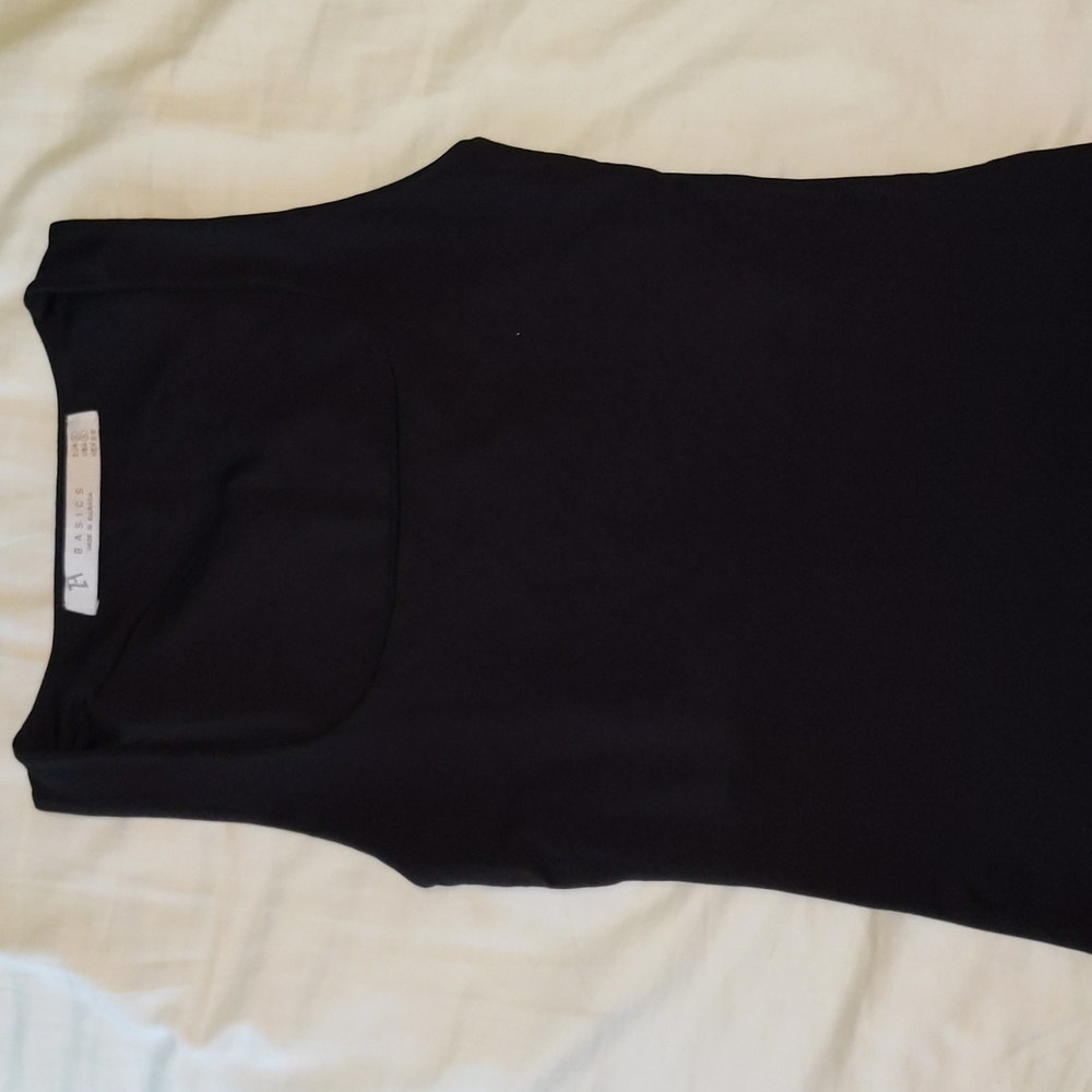 Zara Basics Black Tank